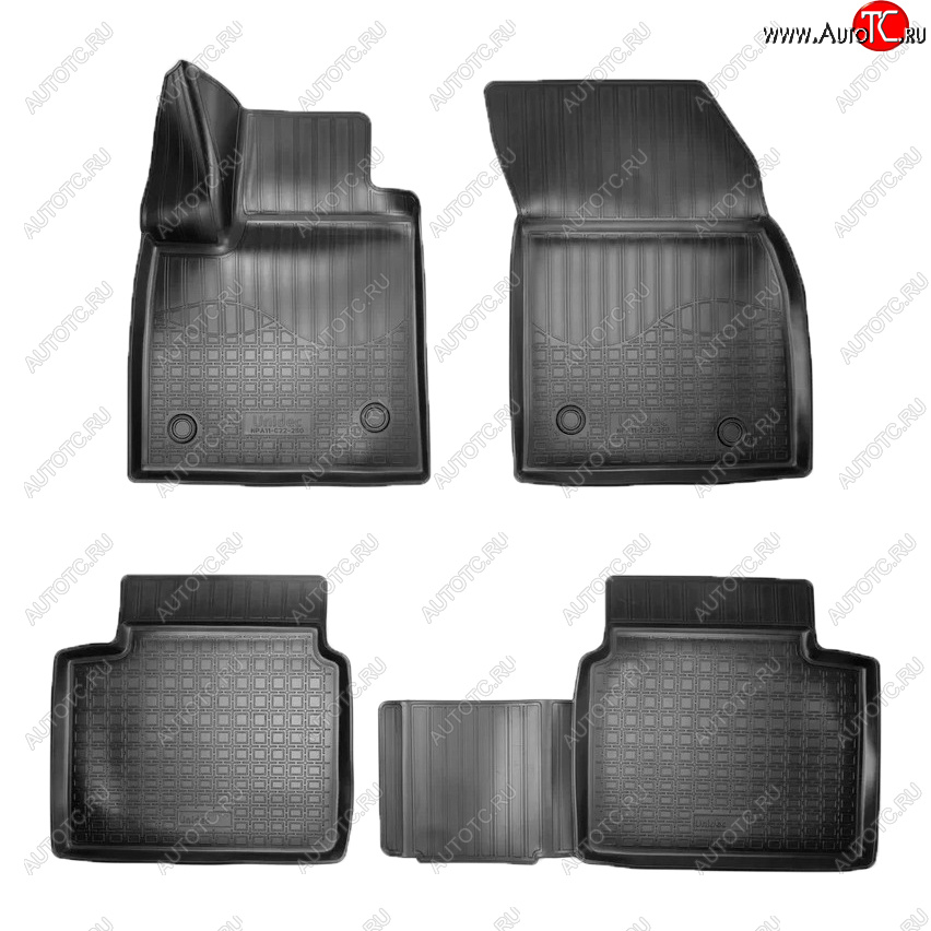 2 259 р. Коврики салона Norplast Ford Focus 4 CEW хэтчбэк дорестайлинг (2018-2021) (Цвет: черный)  с доставкой в г. Воронеж
