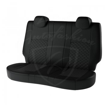 10 299 р. Чехлы для сидений Lord Autofashion Турин Соты (экокожа)  Ford Focus  3 (2010-2019) универсал дорестайлинг, хэтчбэк дорестайлинг, седан дорестайлинг, седан рестайлинг, универсал рестайлинг, хэтчбэк рестайлинг (Чёрный, вставка чёрная, строчка чёрная)  с доставкой в г. Воронеж. Увеличить фотографию 2