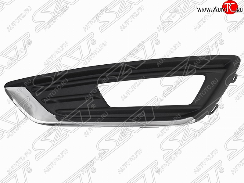 549 р. Левая оправа противотуманной фары SAT (с хром. молдингом) Ford Focus 3 седан рестайлинг (2014-2019)  с доставкой в г. Воронеж