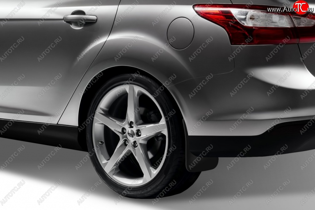 2 379 р. Брызговики задние Frosch Ford Focus 3 седан рестайлинг (2014-2019)  с доставкой в г. Воронеж