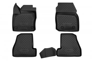 Комплект 3D ковриков в салон с повышенной износостойкостью Format Ford Focus  3 (2014-2019) седан рестайлинг, универсал рестайлинг, хэтчбэк рестайлинг