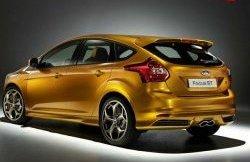 4 399 р. Спойлер ST Ford Focus 3 хэтчбэк дорестайлинг (2010-2015) (Неокрашенный)  с доставкой в г. Воронеж. Увеличить фотографию 2