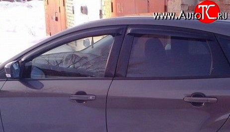 999 р. Комплект дефлекторов окон (ветровиков) 4 шт. Russtal Ford Focus 3 седан дорестайлинг (2011-2015)  с доставкой в г. Воронеж