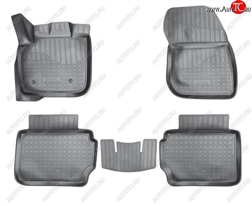 2 499 р. Комплект салонных ковриков Norplast Unidec  Ford Fusion ( 2) - Mondeo ( MK5 CD391,  MK5,CD391) (Цвет: черный)  с доставкой в г. Воронеж