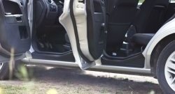 Накладки порогов в дверной проем на RA Ford Fusion  1 (2002-2005) хэтчбэк дорестайлинг (Передние + задние)