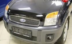 Дефлектор капота NovLine . Ford Fusion  1 (2002-2012) хэтчбэк дорестайлинг,  рестайлинг, хэтчбэк