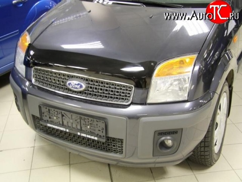 2 599 р. Дефлектор капота NovLine .  Ford Fusion  1 (2002-2012) хэтчбэк дорестайлинг,  рестайлинг, хэтчбэк  с доставкой в г. Воронеж