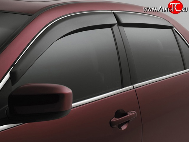 2 069 р. Дефлекторы окон (ветровики) 4 шт. Novline  Ford Fusion  1 (2002-2012) хэтчбэк дорестайлинг,  рестайлинг, хэтчбэк  с доставкой в г. Воронеж