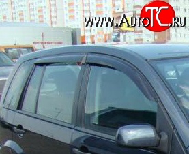 999 р. Комплект дефлекторов окон (ветровиков) 4 шт. Russtal Ford Fusion 1 хэтчбэк дорестайлинг (2002-2005)  с доставкой в г. Воронеж