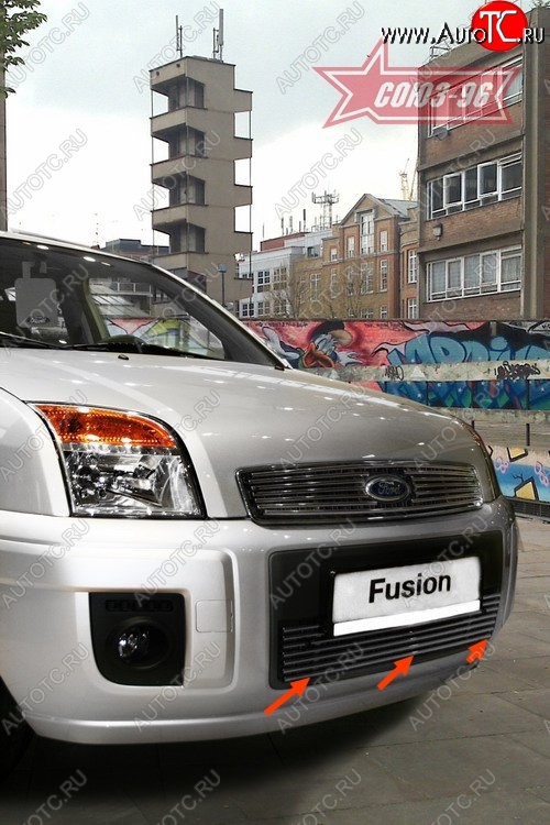 3 689 р. Декоративный элемент воздухозаборника Souz-96 (d10)  Ford Fusion  1 (2005-2012)  рестайлинг, хэтчбэк  с доставкой в г. Воронеж