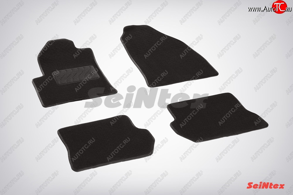 2 899 р. Износостойкие коврики в салон SeiNtex Premium LUX 4 шт. (ворсовые)  Ford Fusion  1 (2002-2012) хэтчбэк дорестайлинг,  рестайлинг, хэтчбэк  с доставкой в г. Воронеж