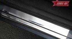 Накладки на внутренние пороги Souz-96 (без логотипа) Ford Fusion  1 (2002-2012) хэтчбэк дорестайлинг,  рестайлинг, хэтчбэк