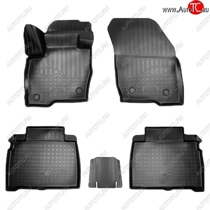 2 259 р. Коврики салонные Noplast (3D)  Ford Galaxy  CK,CD390 (2014-2019) дорестайлинг (Черные)  с доставкой в г. Воронеж