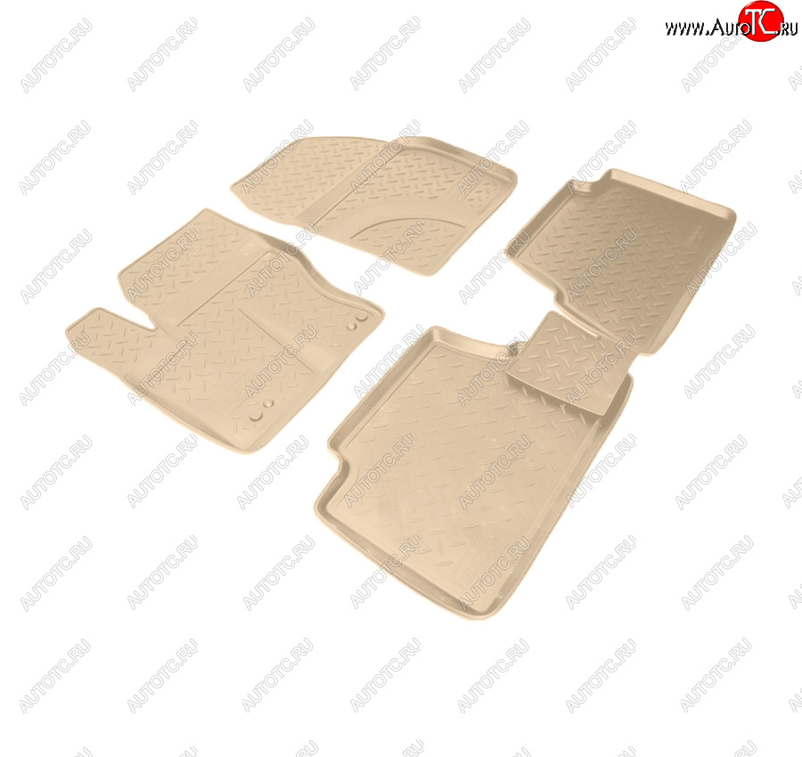 2 999 р. Коврики салона Norplast Unidec Ford Grand C-Max C344 (2010-2015) (Цвет: бежевый)  с доставкой в г. Воронеж
