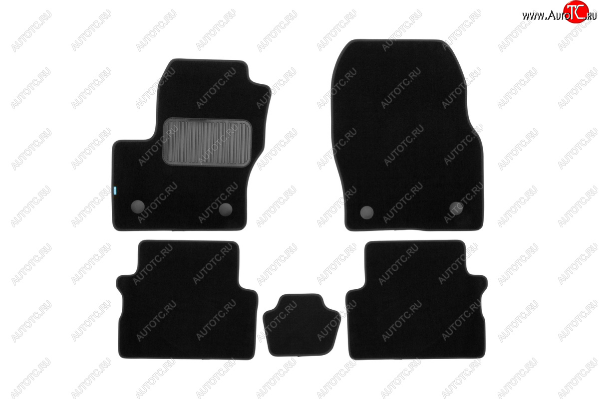 9 549 р. Коврики в салон Klever Premium (текстиль) Ford Kuga 2 рестайлинг (2016-2019) (Черный)  с доставкой в г. Воронеж