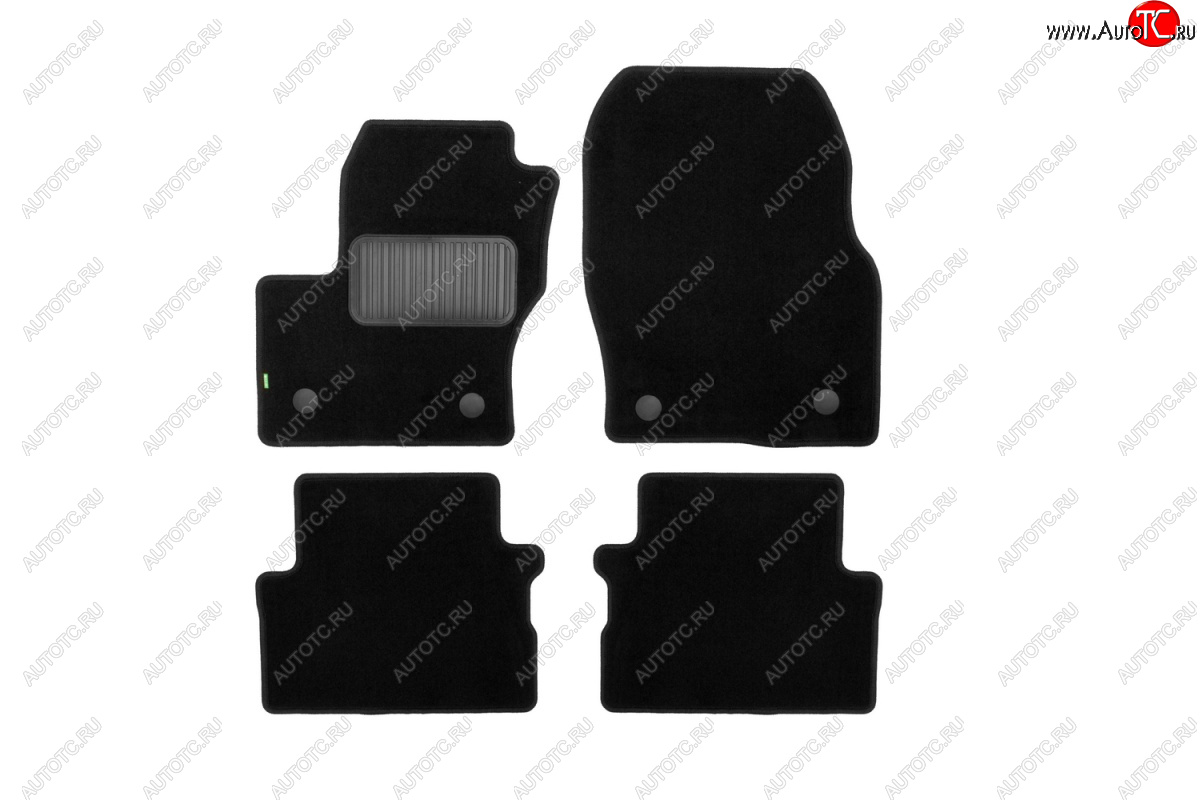 1 679 р. Коврики в салон Klever Standard (текстиль) Ford Kuga 2 рестайлинг (2016-2019) (Черные)  с доставкой в г. Воронеж