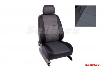 Чехлы для сидений Seintex (экокожа) Ford Kuga 2 рестайлинг (2016-2019) (Черный+серый)