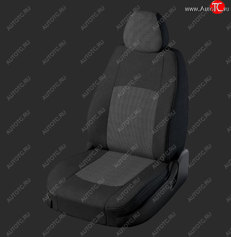 5 999 р. Чехлы для сидений Lord Autofashion Турин (жаккард, спинка и сиденье 60/40, 3 Г-образных подголовника) Ford Kuga 2 рестайлинг (2016-2019) (Черный, вставка Тома Серый)  с доставкой в г. Воронеж
