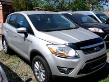 4 599 р. Дефлектор капота SIM Ford Kuga 1 (2008-2013)  с доставкой в г. Воронеж. Увеличить фотографию 2