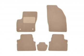 Текстильные коврики салона Klever Premium АКПП Ford Kuga  1 (2008-2013) (Бежевые)