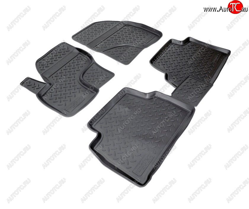 2 369 р. Комплект салонных ковриков Norplast Unidec  Ford Kuga  1 (2008-2013) (Цвет: черный)  с доставкой в г. Воронеж