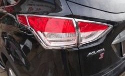 4 749 р. Накладки на фонари СТ Ford Kuga 2 дорестайлинг (2013-2016) (Неокрашенные)  с доставкой в г. Воронеж. Увеличить фотографию 2