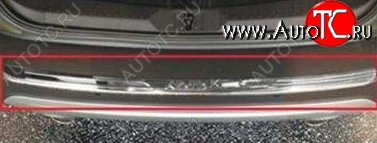 4 749 р. Декоративная накладка на задний бампер СТ Ford Kuga 2 дорестайлинг (2013-2016) (Неокрашенная)  с доставкой в г. Воронеж
