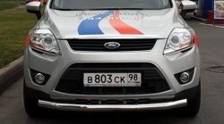 Одинарная защита переднего бампера диаметром 60 мм Novline Ford Kuga  1 (2008-2013)