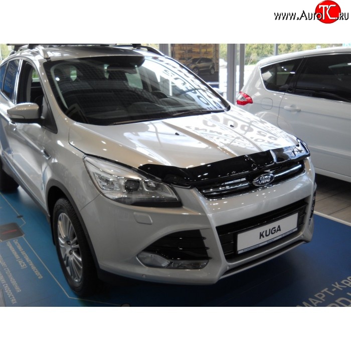 3 299 р. Дефлектор капота NovLine  Ford Kuga  2 (2013-2016) дорестайлинг  с доставкой в г. Воронеж