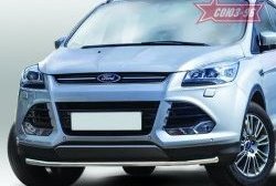 13 679 р. Защита переднего бампера одинарная Souz-96 Premium Low (d42)  Ford Kuga  2 (2013-2016) дорестайлинг  с доставкой в г. Воронеж. Увеличить фотографию 1