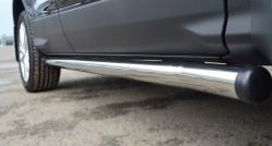 69 999 р. Защита порогов из круглой трубы диаметром 63 мм Russtal Ford Kuga 2 дорестайлинг (2013-2016) (Защита порогов с со скосами на торцах (вариант 1))  с доставкой в г. Воронеж. Увеличить фотографию 8