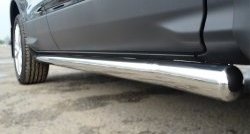 69 999 р. Защита порогов из круглой трубы диаметром 63 мм Russtal Ford Kuga 2 дорестайлинг (2013-2016) (Защита порогов с со скосами на торцах (вариант 1))  с доставкой в г. Воронеж. Увеличить фотографию 11
