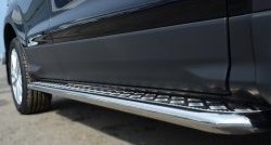 24 649 р. Широкая защита порогов SLITKOFF  Ford Kuga  2 (2013-2016) дорестайлинг  с доставкой в г. Воронеж. Увеличить фотографию 2