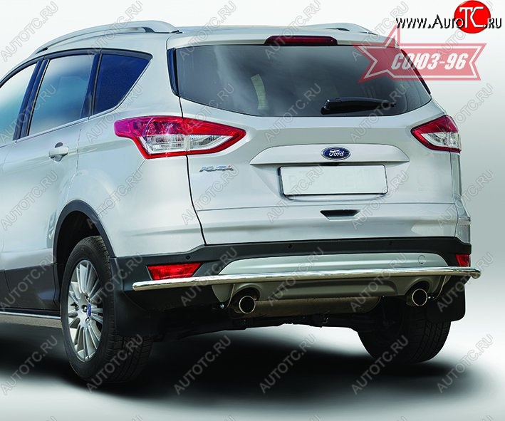 14 264 р. Защита заднего бампера Souz-96 (d42) Long Ford Kuga 2 дорестайлинг (2013-2016)  с доставкой в г. Воронеж
