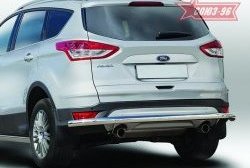 15 029 р. Защита заднего бампера Souz-96 Long (d60) Ford Kuga 2 дорестайлинг (2013-2016)  с доставкой в г. Воронеж. Увеличить фотографию 1