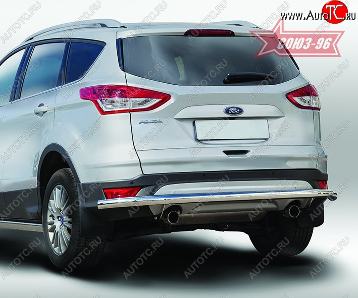 15 029 р. Защита заднего бампера Souz-96 Long (d60) Ford Kuga 2 дорестайлинг (2013-2016)  с доставкой в г. Воронеж