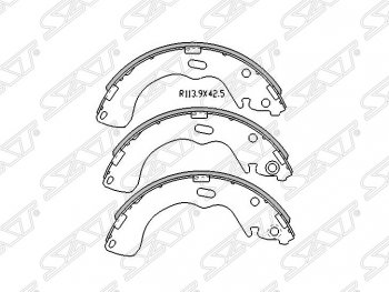 Колодки тормозные SAT (задние) Mazda Tribute  дорестайлинг (2000-2007)