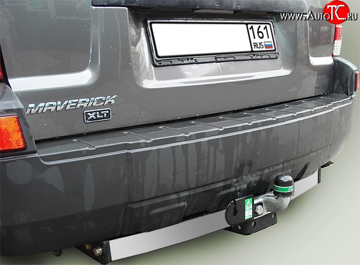 11 399 р. Фаркоп Лидер Плюс (c нерж. пластиной) Ford Maverick TM1 рестайлинг, 5 дв. (2004-2007) (Без электропакета)  с доставкой в г. Воронеж