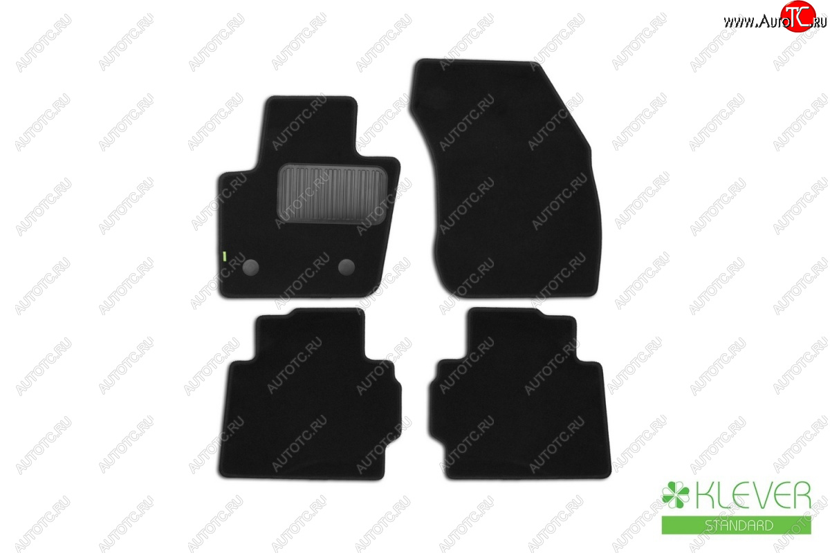 6 949 р. Коврики в салон Klever Standard (текстиль) Ford Mondeo MK5 CD391 дорестайлинг седан (2014-2018) (Черные)  с доставкой в г. Воронеж
