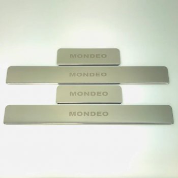 Накладки порожков салона INOX Ford Mondeo MK5,CD391 рестайлинг универсал (2018-2020) (Нержавеющая сталь)