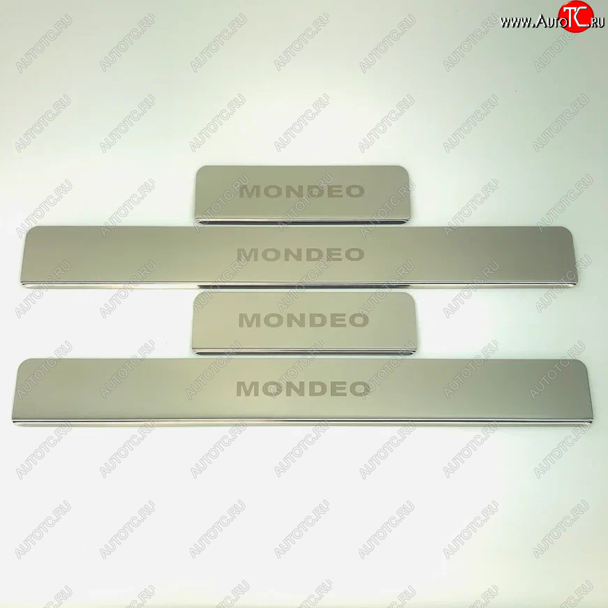 2 179 р. Накладки порожков салона INOX Ford Mondeo MK5,CD391 рестайлинг универсал (2018-2020) (Нержавеющая сталь)  с доставкой в г. Воронеж