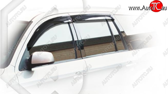 1 899 р. Дефлектора окон CA-Plastiс Ford Mondeo Mk3,BWY дорестайлинг, универсал (2000-2003) (Classic полупрозрачный, Без хром молдингов)  с доставкой в г. Воронеж