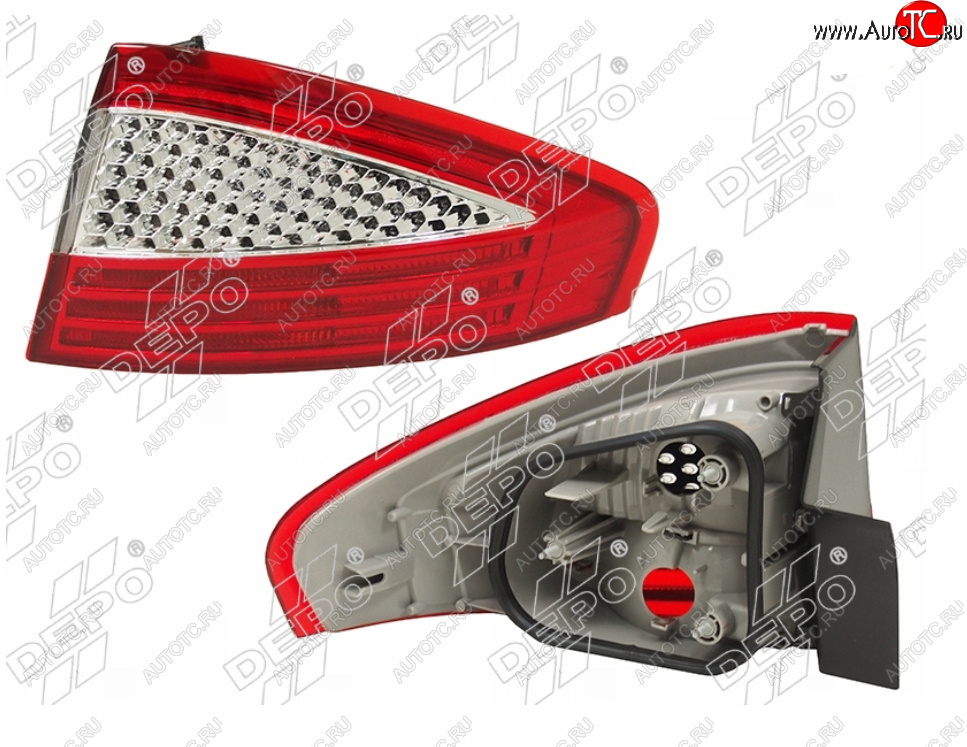 6 999 р. Правый фонарь задний DEPO Ford Mondeo Mk4,BD дорестайлинг, седан (2007-2010)  с доставкой в г. Воронеж