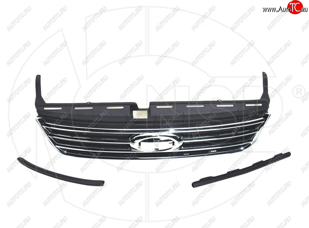 1 429 р. Решетка радиатора NSP (хром). Ford Mondeo Mk4,BD дорестайлинг, седан (2007-2010) (Неокрашенная)  с доставкой в г. Воронеж