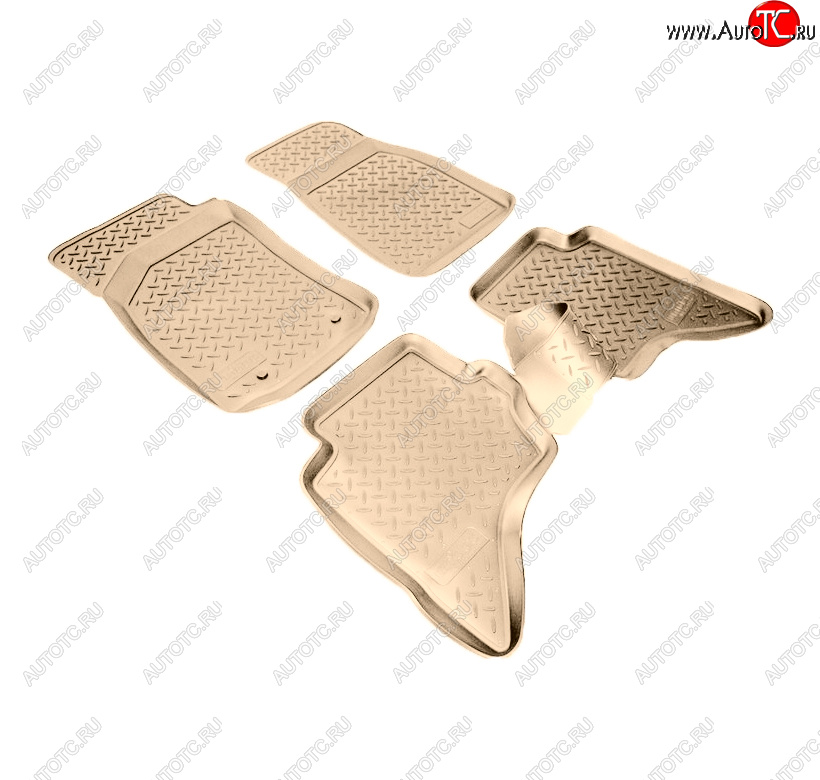 3 279 р. Коврики салона Norplast Unidec  Ford Ranger (2006-2011), Mazda BT-50 (2006-2011) (Цвет: бежевый)  с доставкой в г. Воронеж