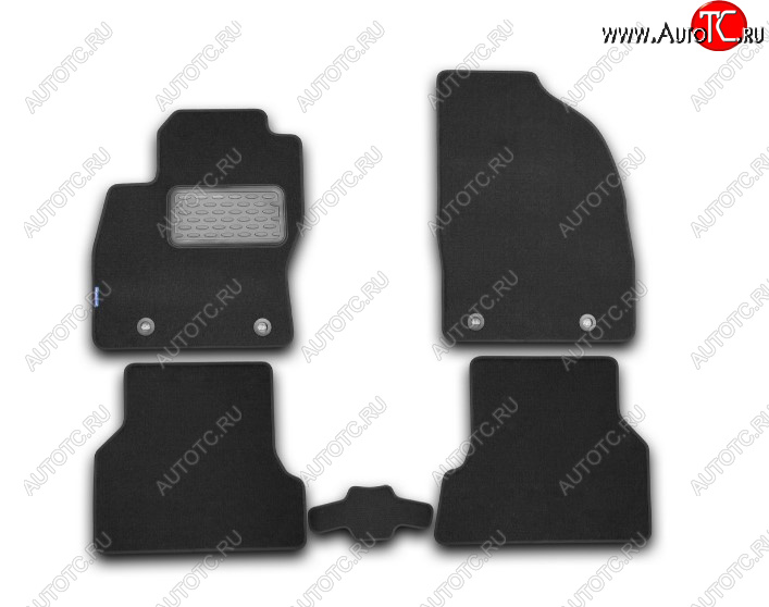 836 р. Текстильные коврики салона Element Ford Ranger RapCab дорестайлинг (2011-2016)  с доставкой в г. Воронеж