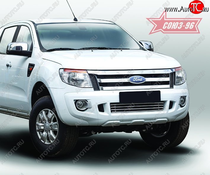 5 489 р. Декоративный элемент воздухозаборника Souz-96 (d16) Ford Ranger DoubleCab дорестайлинг (2011-2016)  с доставкой в г. Воронеж