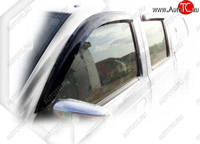 2 079 р. Дефлектора окон CA-Plastiс Ford Ranger рестайлинг (2003-2007) (Classic полупрозрачный, Без хром.молдинга)  с доставкой в г. Воронеж