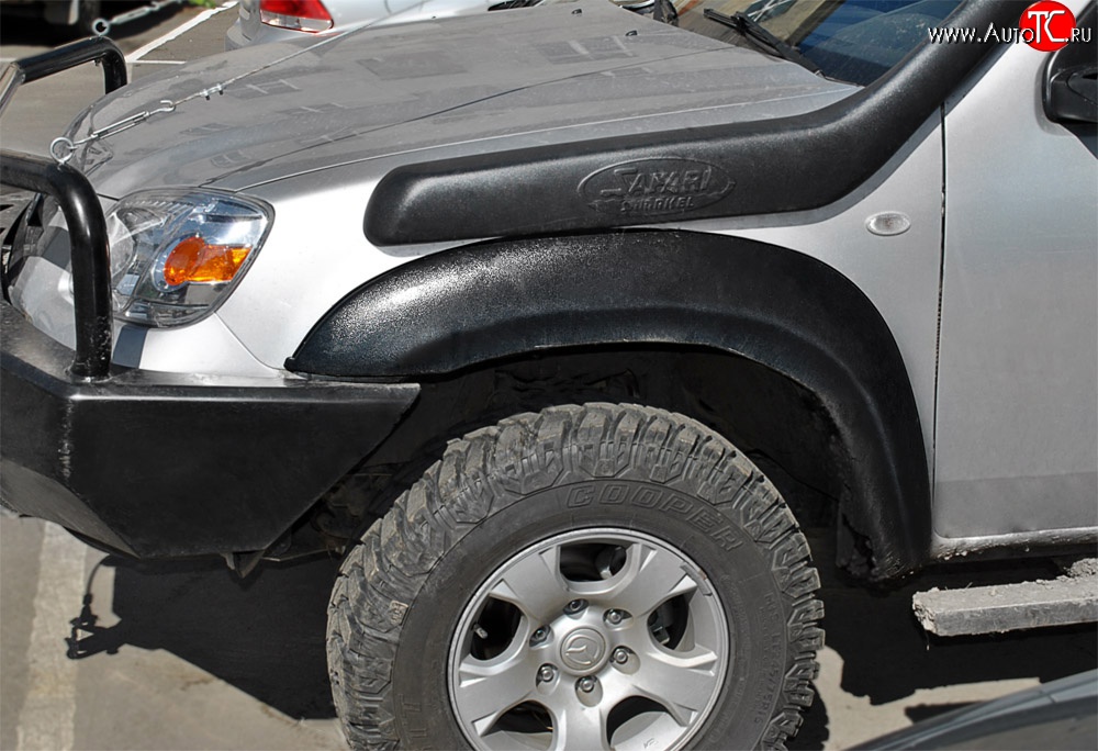 19 399 р. Накладки на колёсные арки RA (комплект) Mazda BT-50 (2006-2011) (Поверхность: шагрень)  с доставкой в г. Воронеж