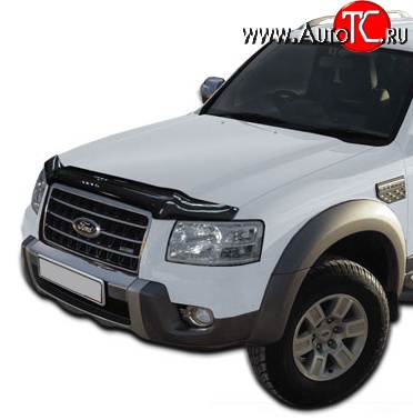 2 799 р. Дефлектор капота NovLine Ford Ranger дорестайлинг (2006-2009)  с доставкой в г. Воронеж